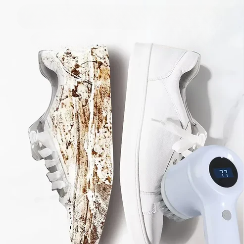 מברשת ניקוי חשמלית אלחוטית + 5 ראשים מתחלפים