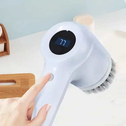 מברשת ניקוי חשמלית אלחוטית + 5 ראשים מתחלפים