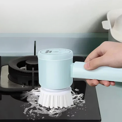 מברשת ניקוי חשמלית אלחוטית + 5 ראשים מתחלפים